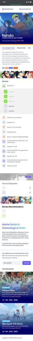 Phone · Chronological order