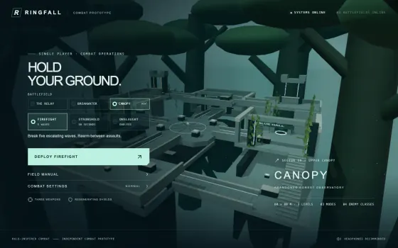 Ringfall, a browser arena shooter